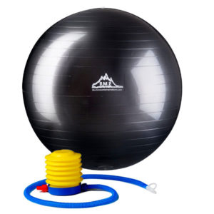 2000 Lbs. Static Strength Stability Ball with Pump - Black
