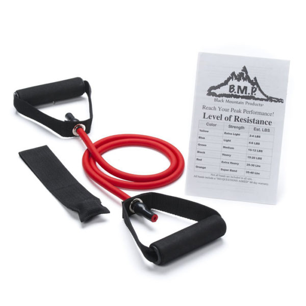 Single Red Resistance Band with Door Anchor - 20-25Lbs