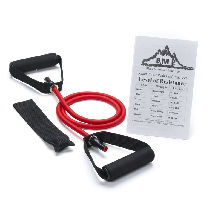 20-25Lbs Single Red Resistance Band with Door Anchor 