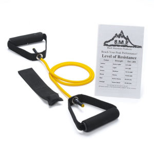 Single Yellow Resistance Band with Door Anchor - 2-4Lbs