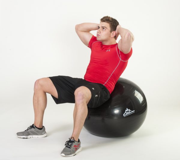 2000 Lbs. Static Strength Stability Ball with Pump - Black