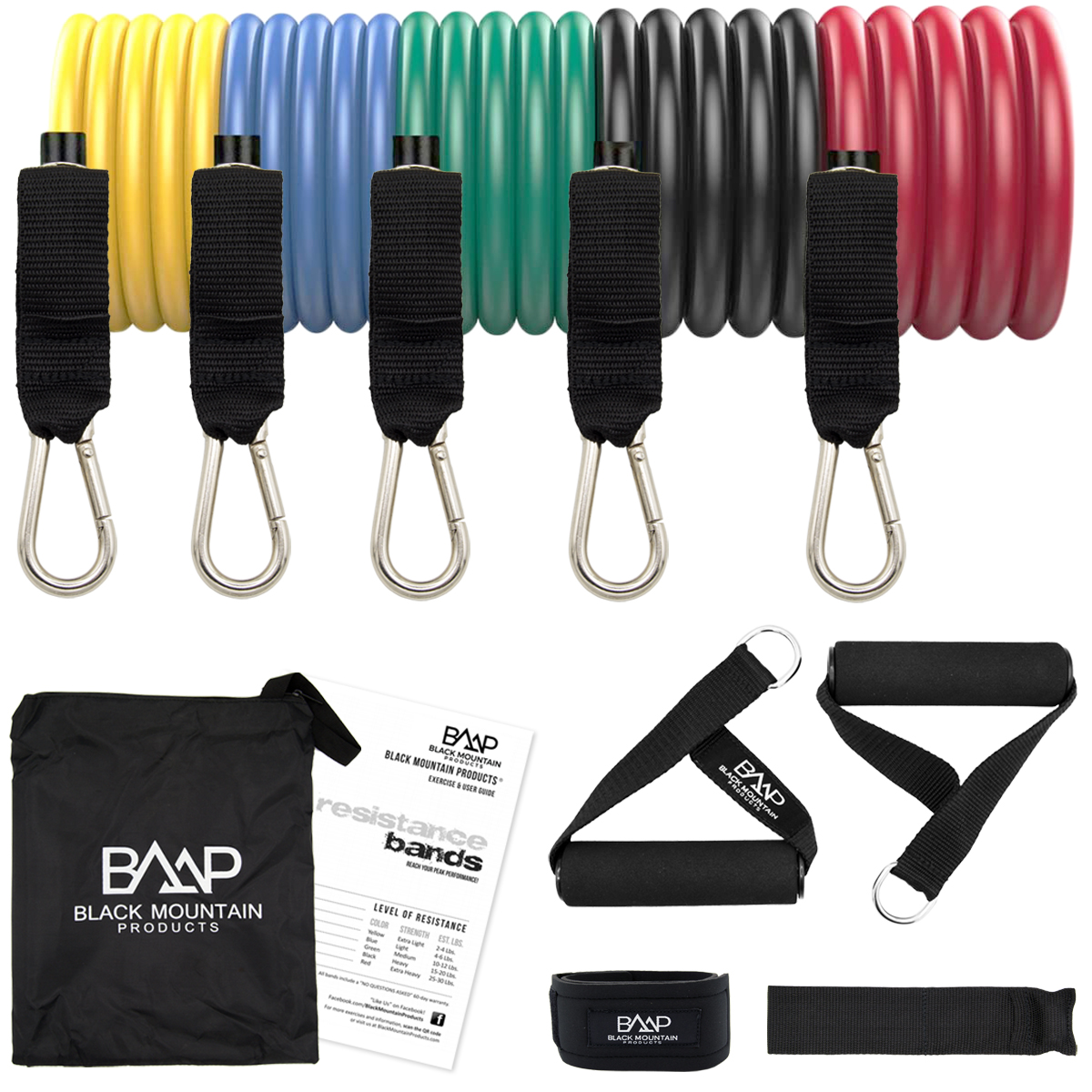 Stackable Resistance Band Set - Black Mountain Products
