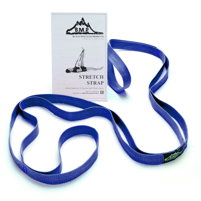 Stretch Strap with Fixed Grips - Includes Instructional Guide - Black  Mountain Products
