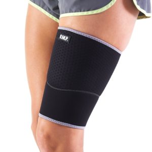 Lightweight and Breathable Black Thigh Brace / Compression Sleeve