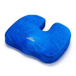 Orthopedic Memory Foam Seat Cushion and Lumbar Support Kit - Black