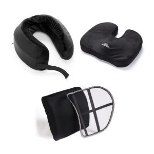 Orthopedic Seat Cushion Back Support and Neck Pillow Combo